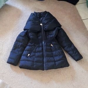Navy blue laundry down coat